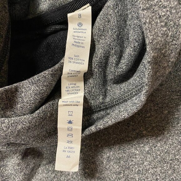 Lululemon Womens Om & Roam Pullover Sz 8 Heathered Grey Black Soft Loose W3F28S - Picture 4 of 11